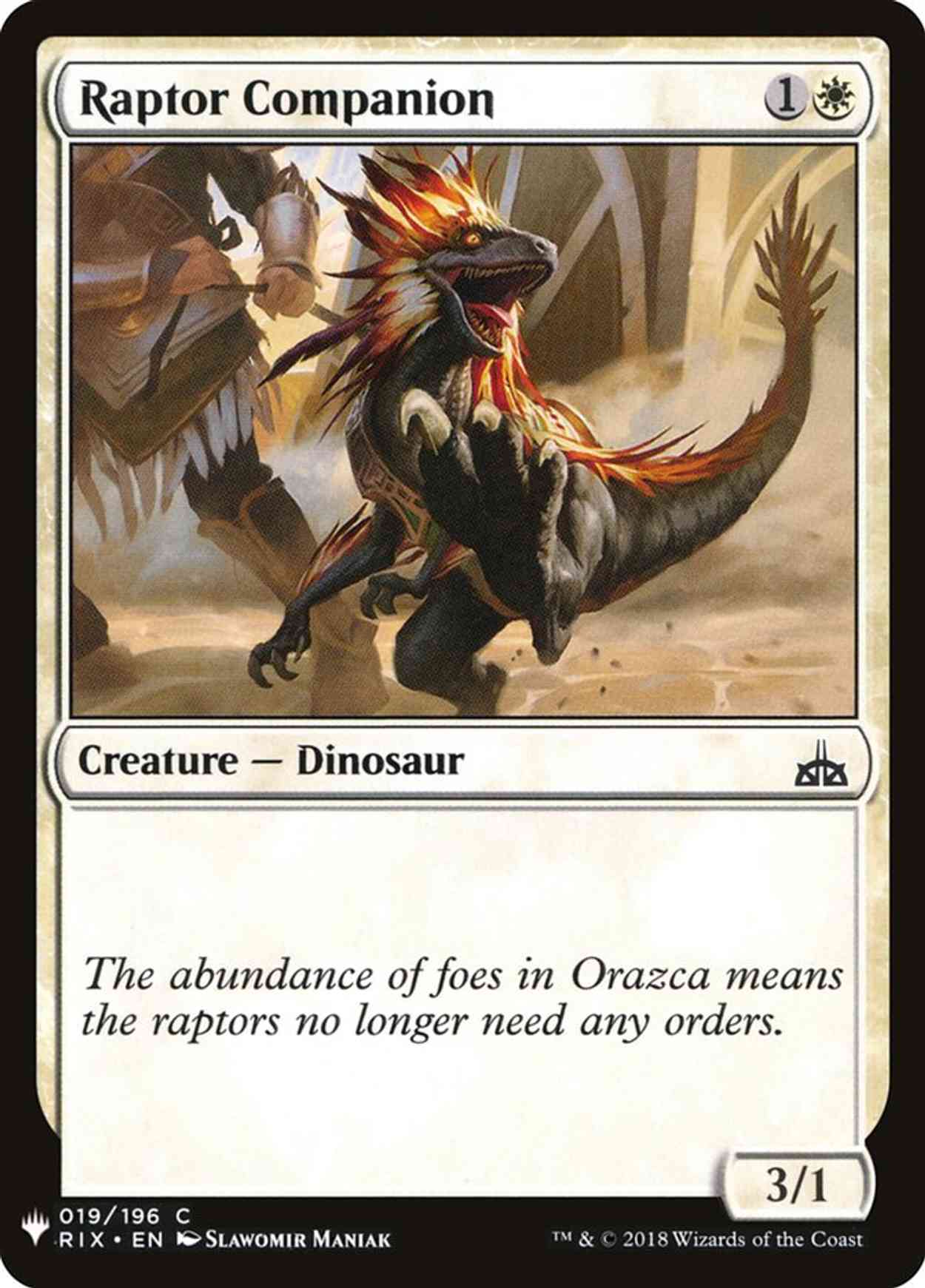 Raptor Companion magic card front