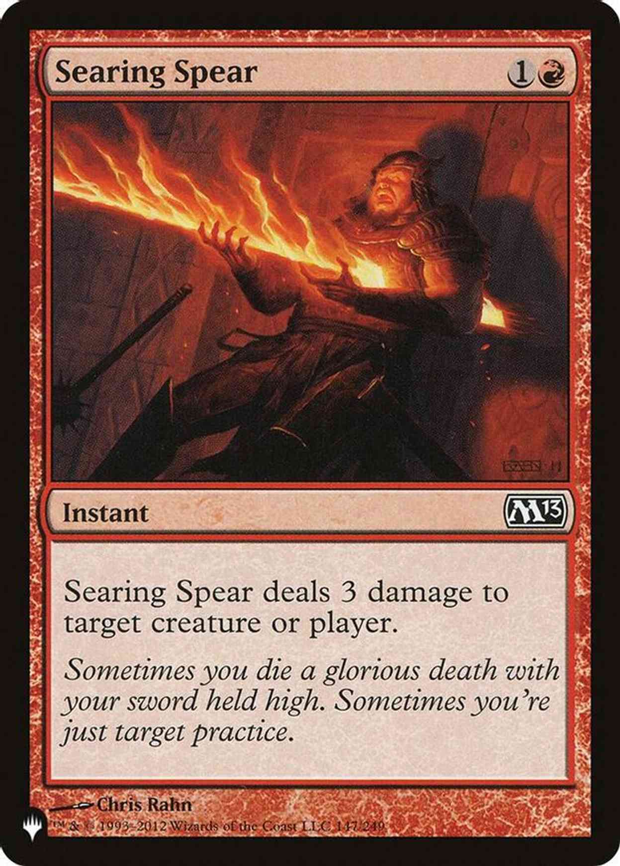 Searing Spear magic card front