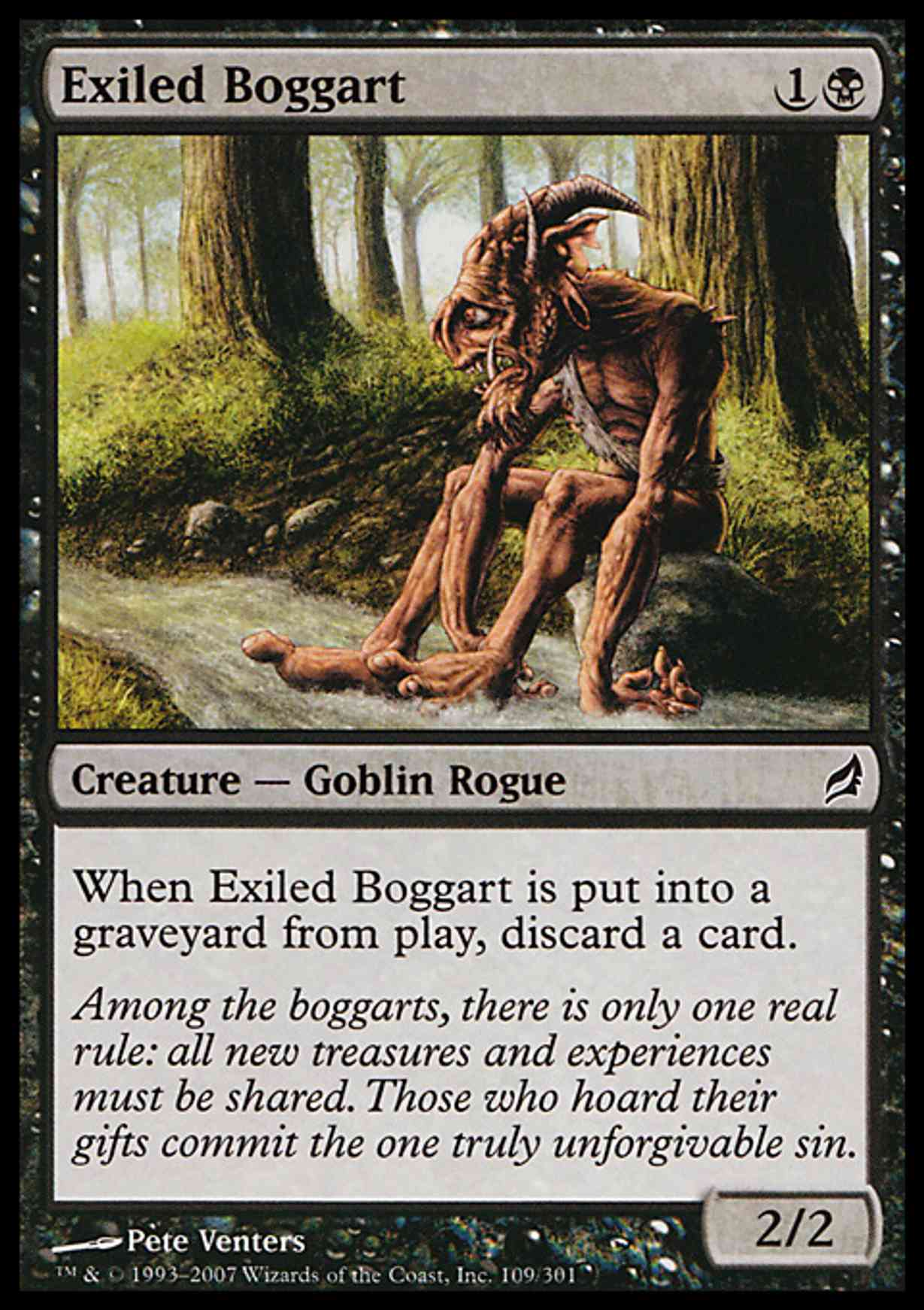 Exiled Boggart magic card front