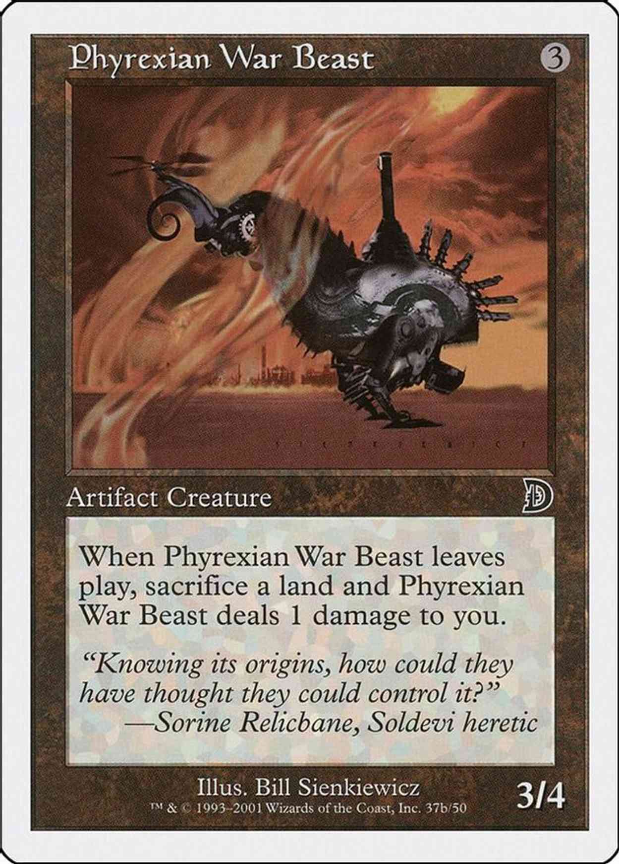 Phyrexian War Beast (37b) magic card front