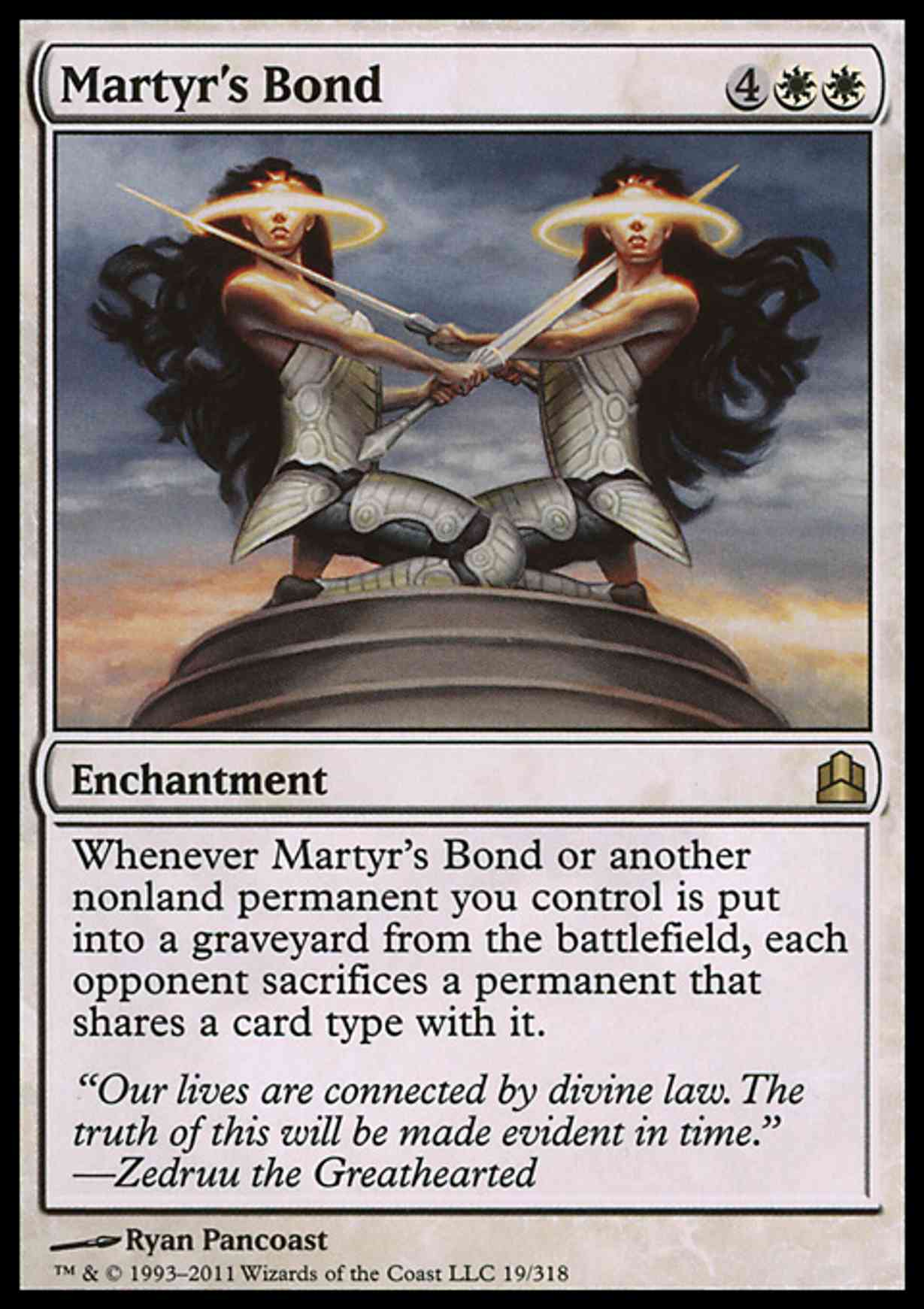 Martyr's Bond magic card front