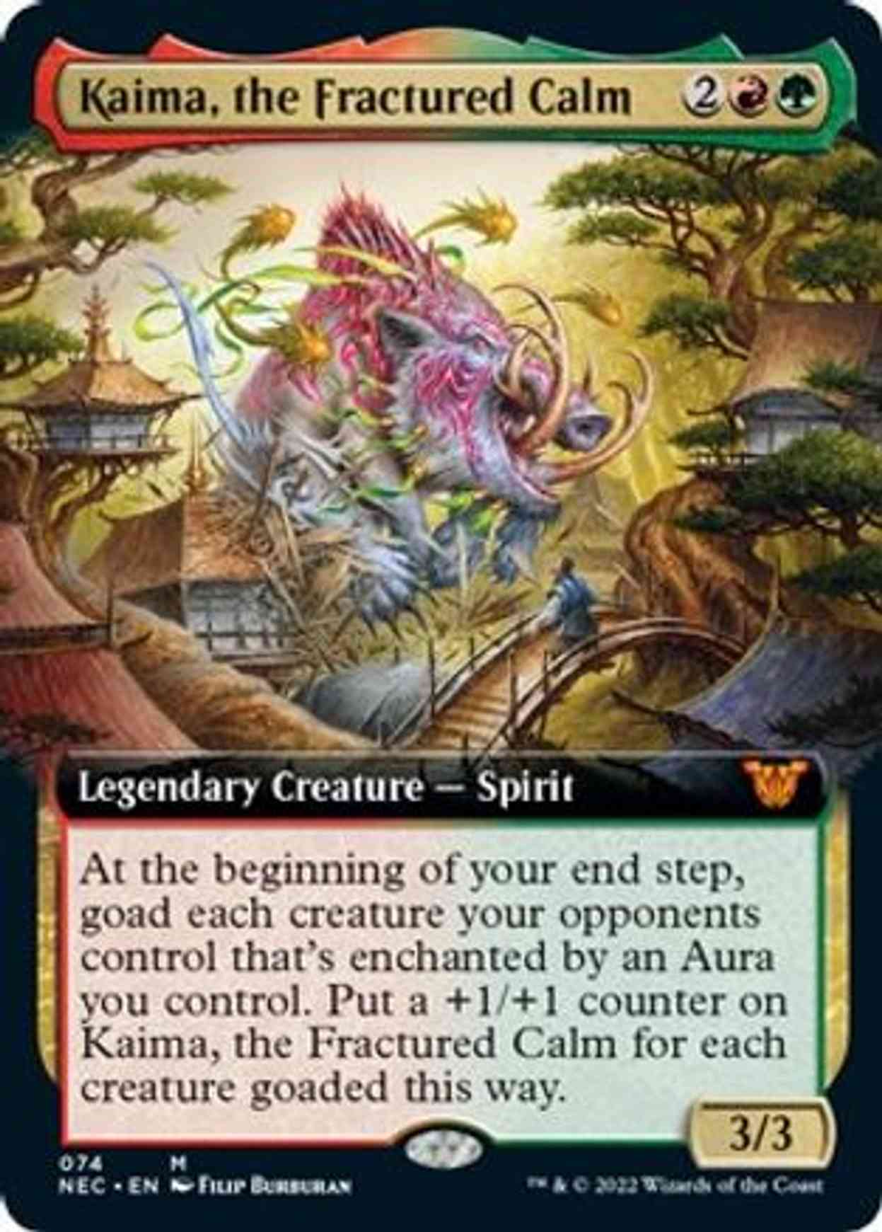 Kaima, the Fractured Calm (Extended Art) magic card front