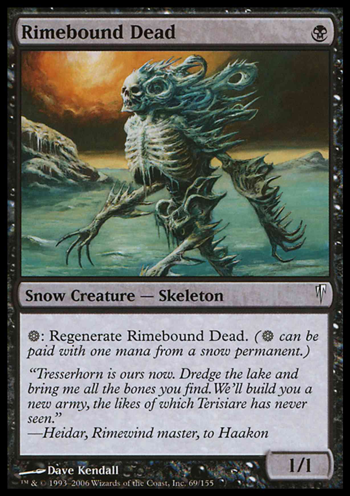 Rimebound Dead magic card front