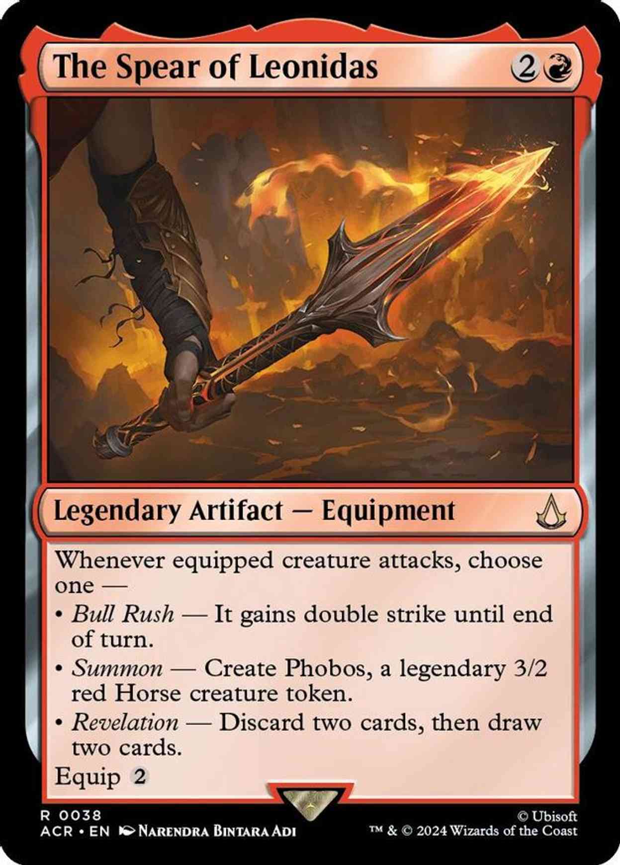 The Spear of Leonidas magic card front