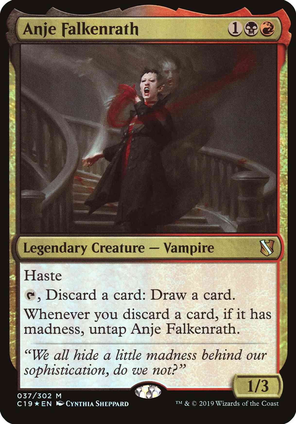 Anje Falkenrath (Commander 2019) magic card front
