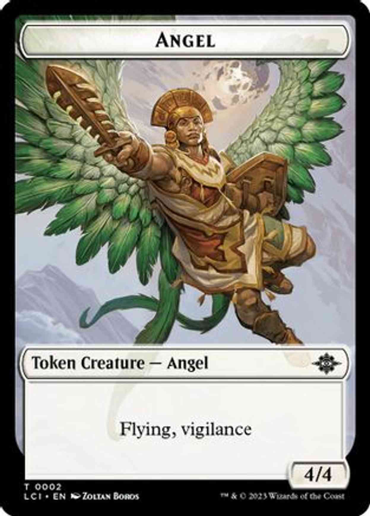 Angel Token magic card front