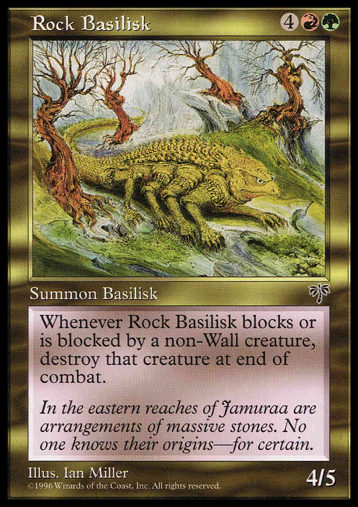 Rock Basilisk magic card front