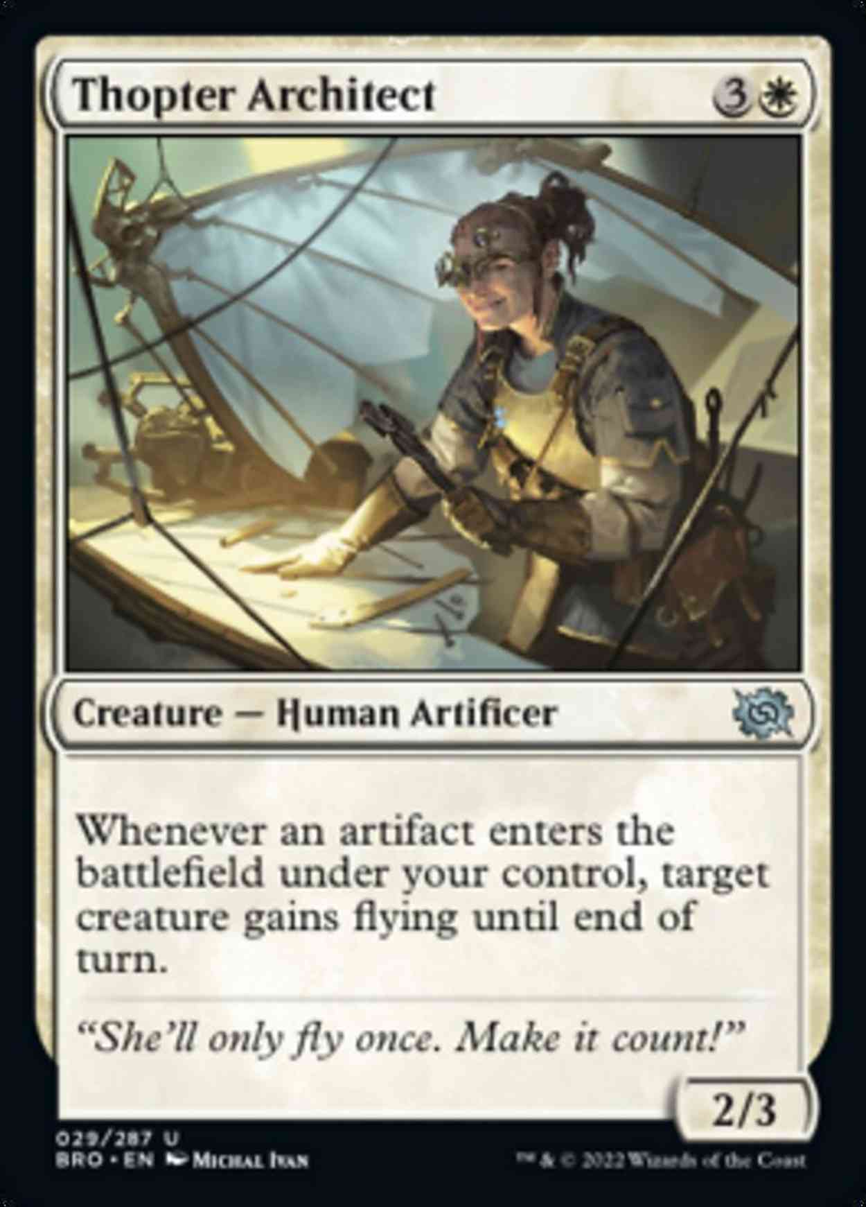 Thopter Architect magic card front