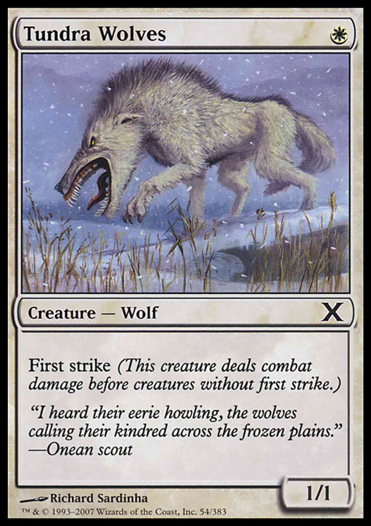 Tundra Wolves magic card front
