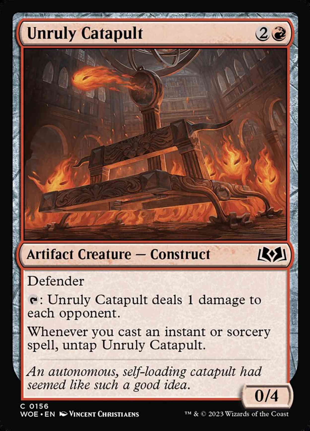 Unruly Catapult magic card front