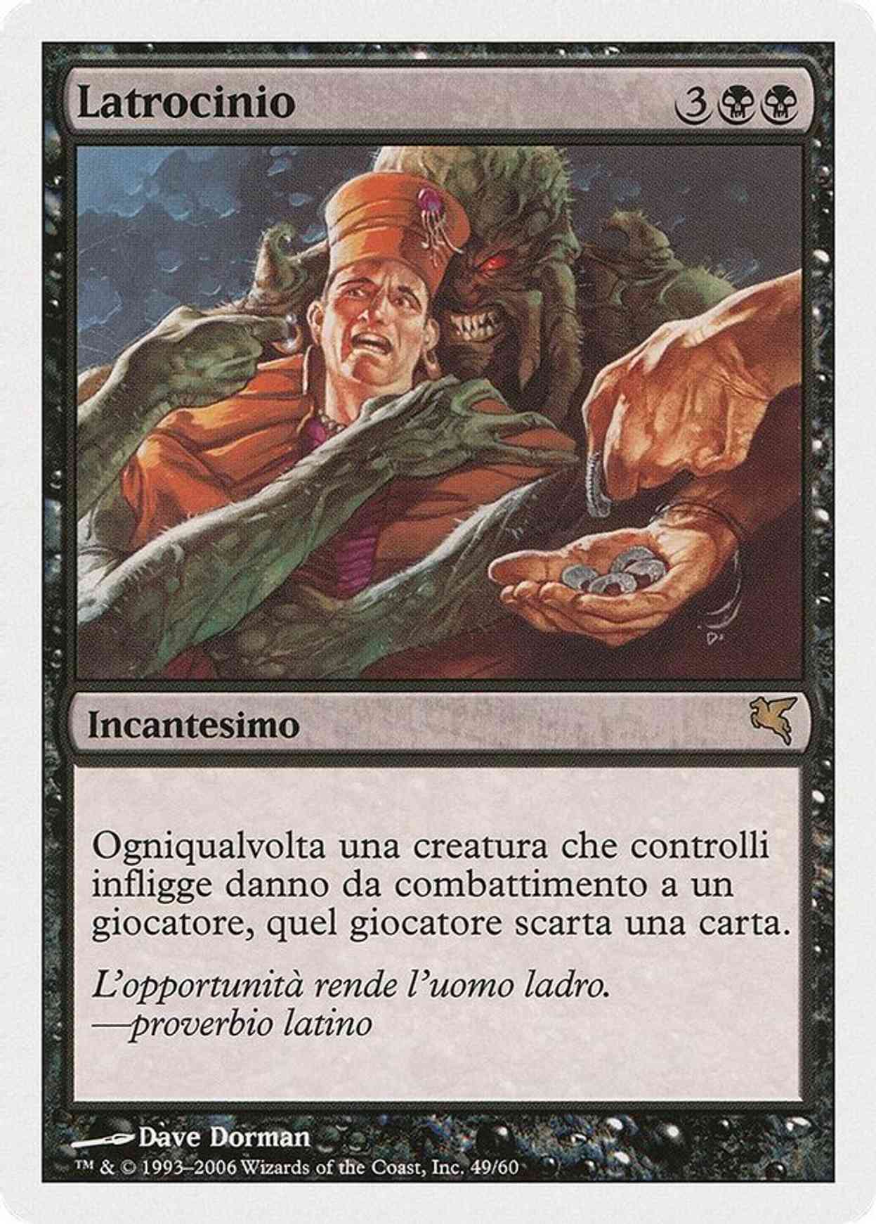 Larceny (Italian) - "Latrocinio" magic card front