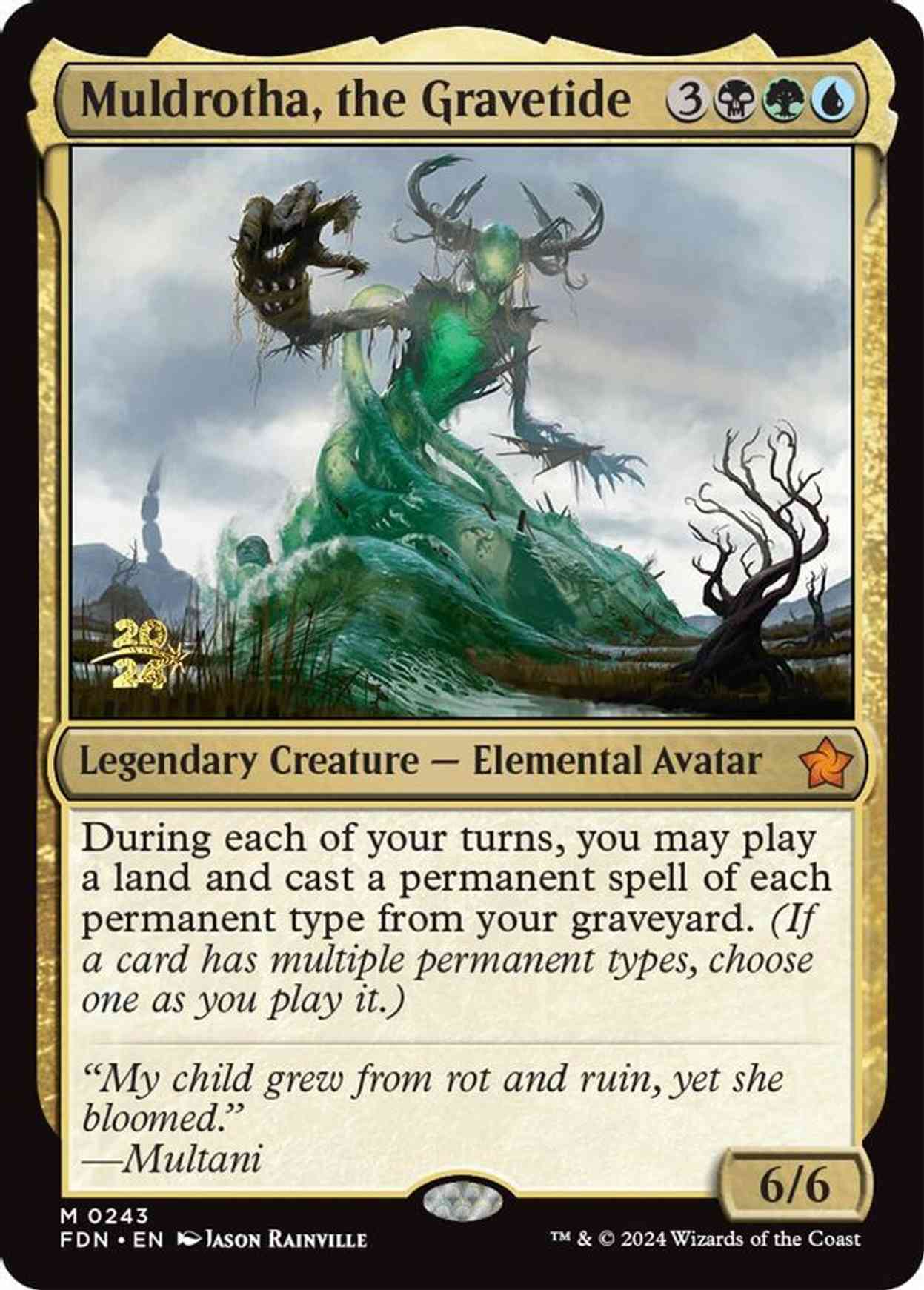 Muldrotha, the Gravetide (FDN) magic card front