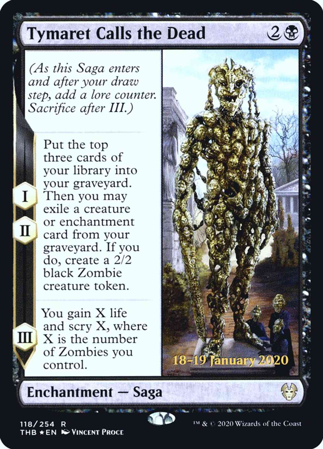 Tymaret Calls the Dead magic card front