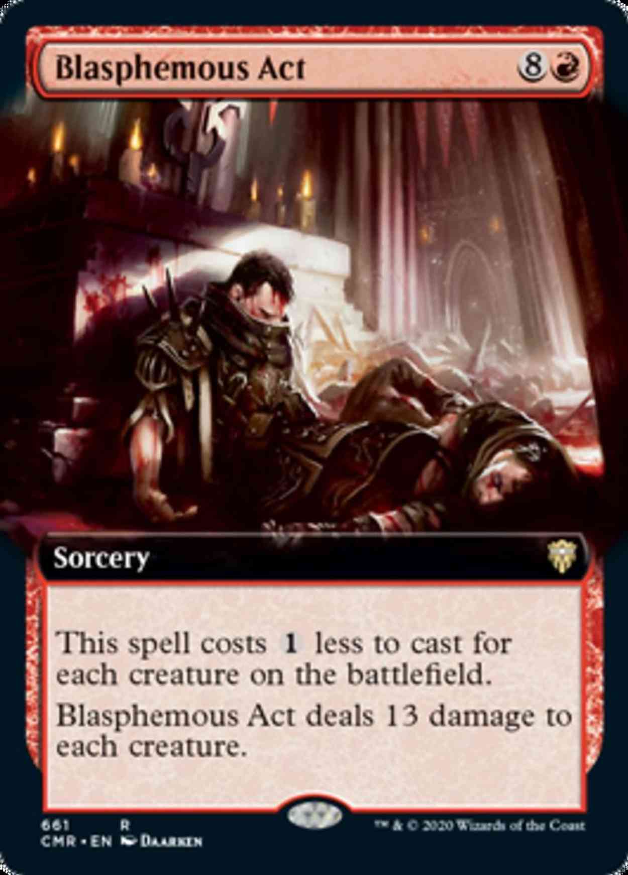 Blasphemous Act (Extended Art) magic card front