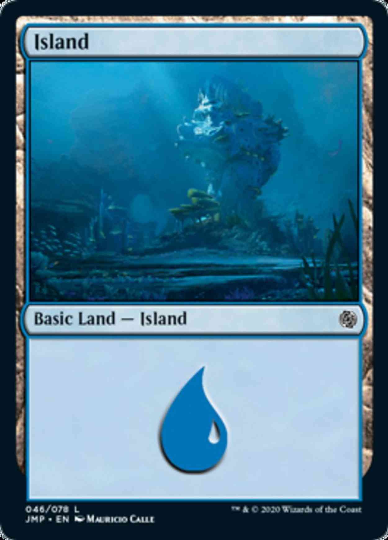 Island (46) magic card front
