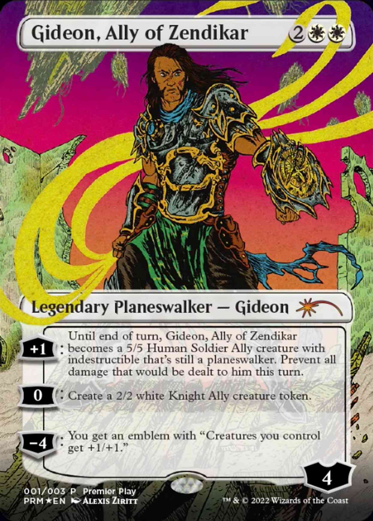 Gideon, Ally of Zendikar magic card front