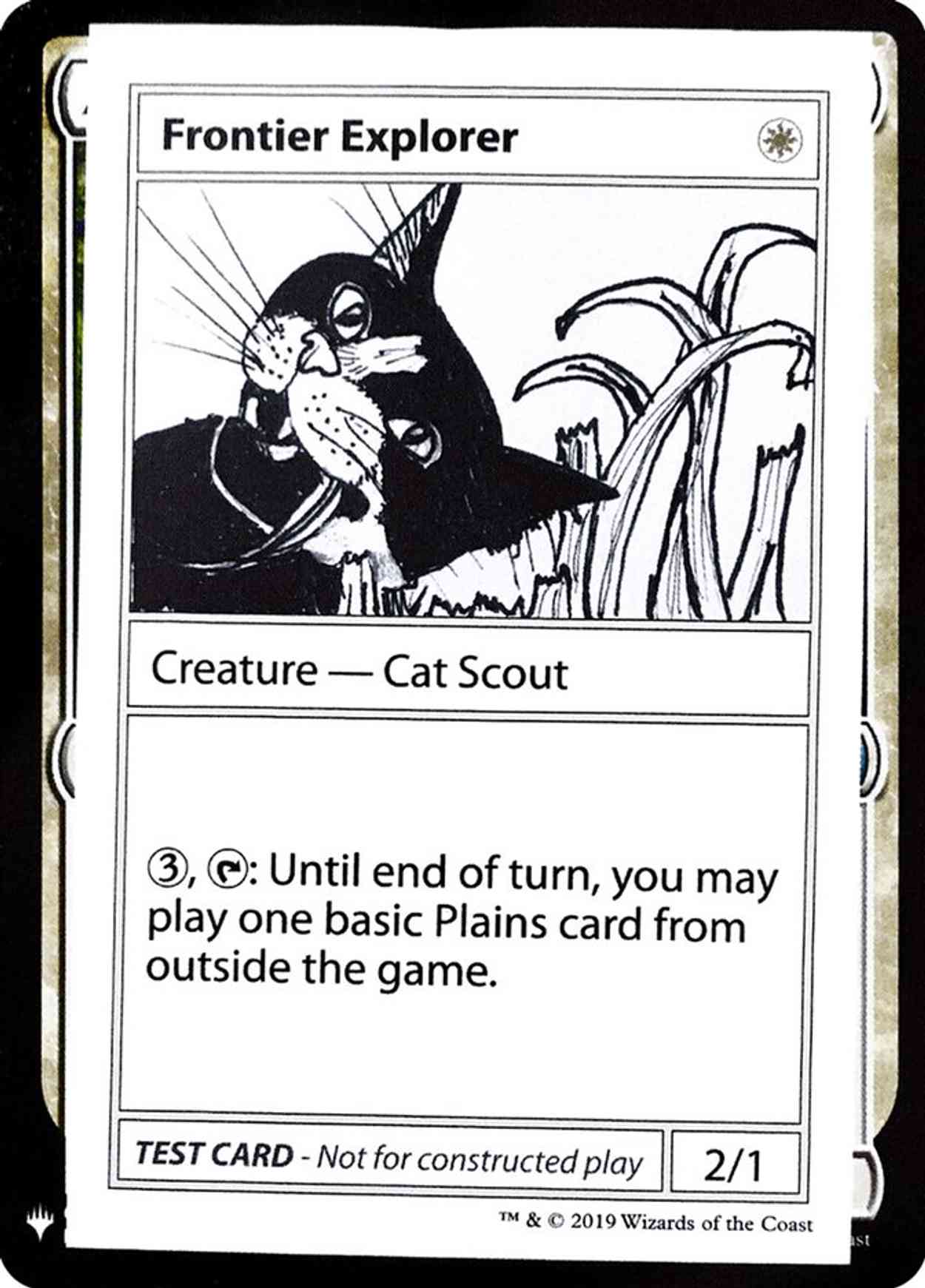 Frontier Explorer magic card front