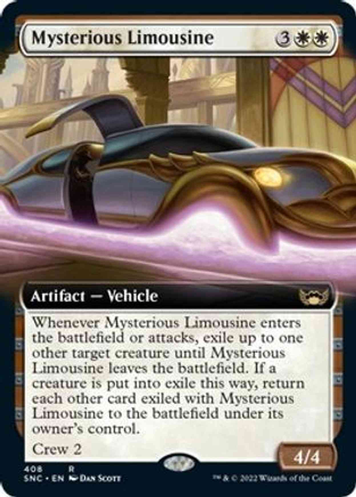 Mysterious Limousine (Extended Art) magic card front