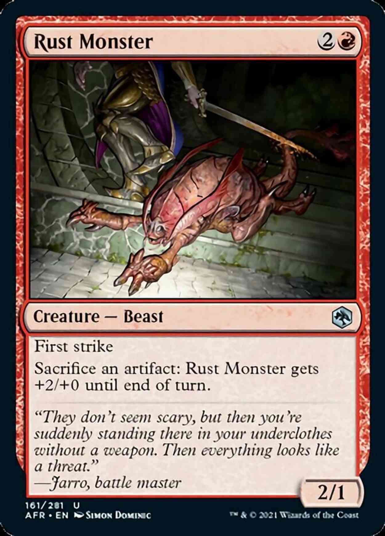 Rust Monster magic card front