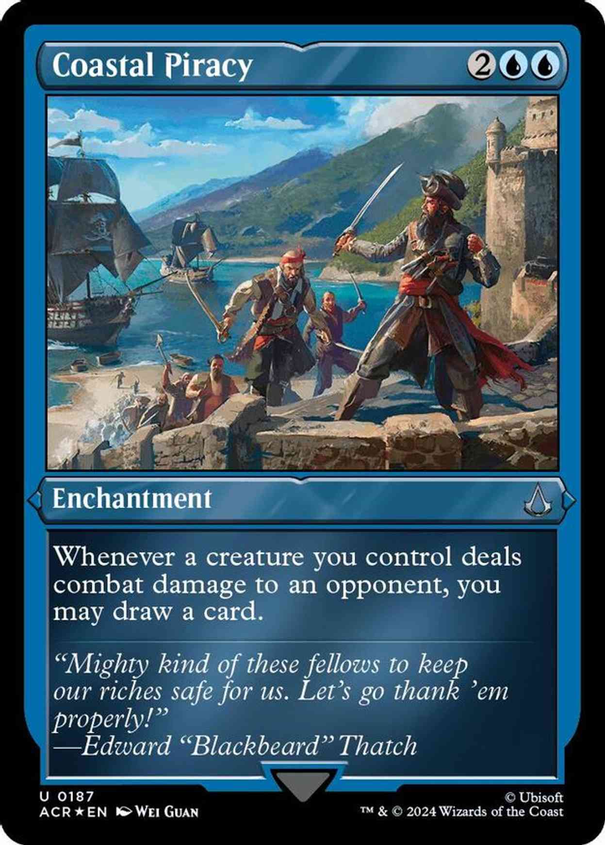 Coastal Piracy (Foil Etched) magic card front