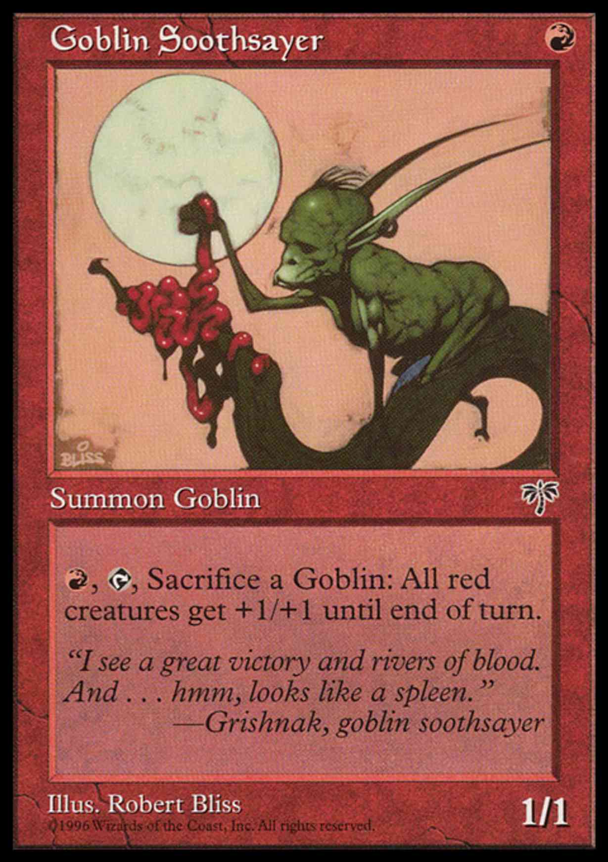 Goblin Soothsayer magic card front