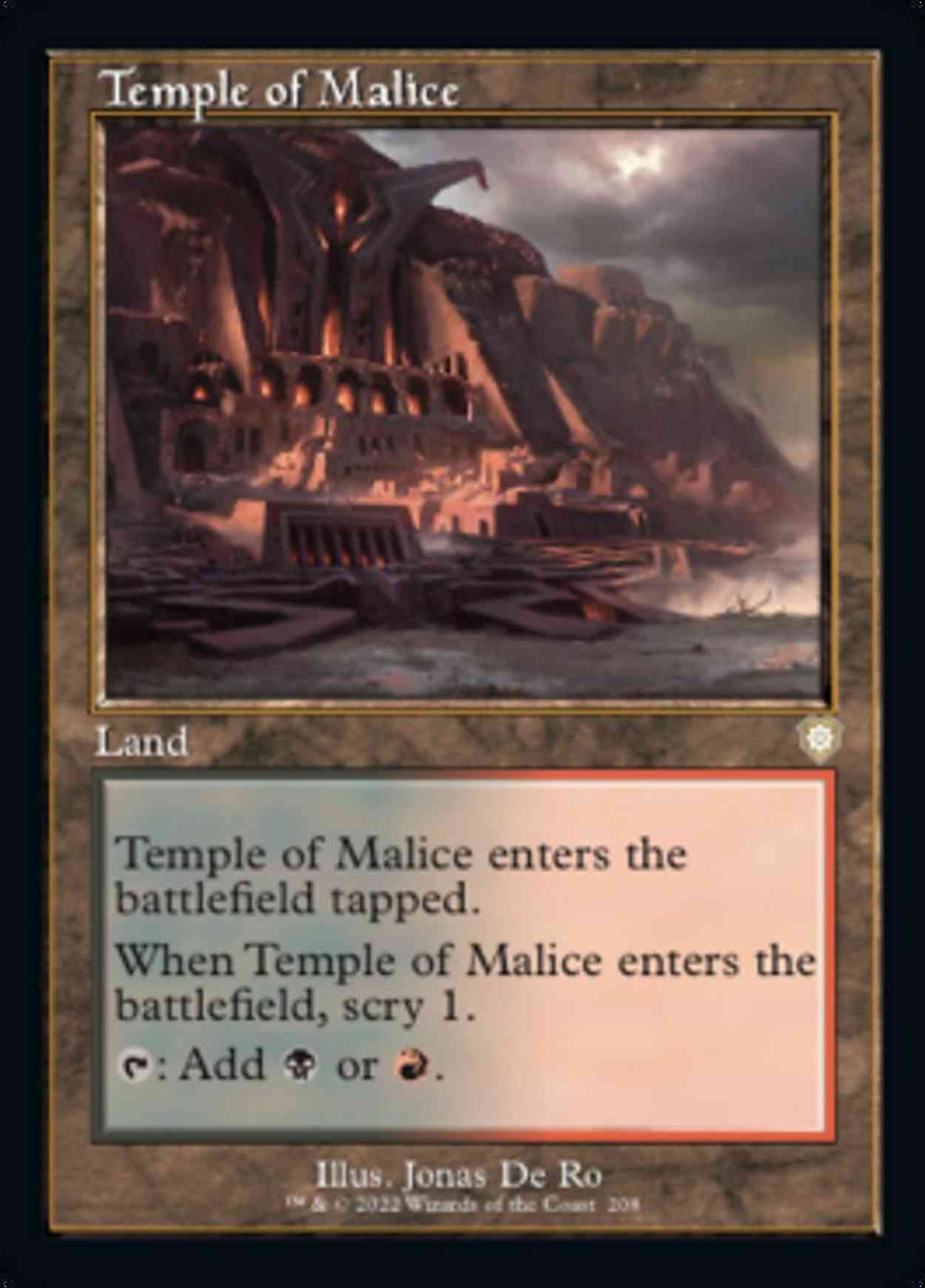 Temple of Malice magic card front