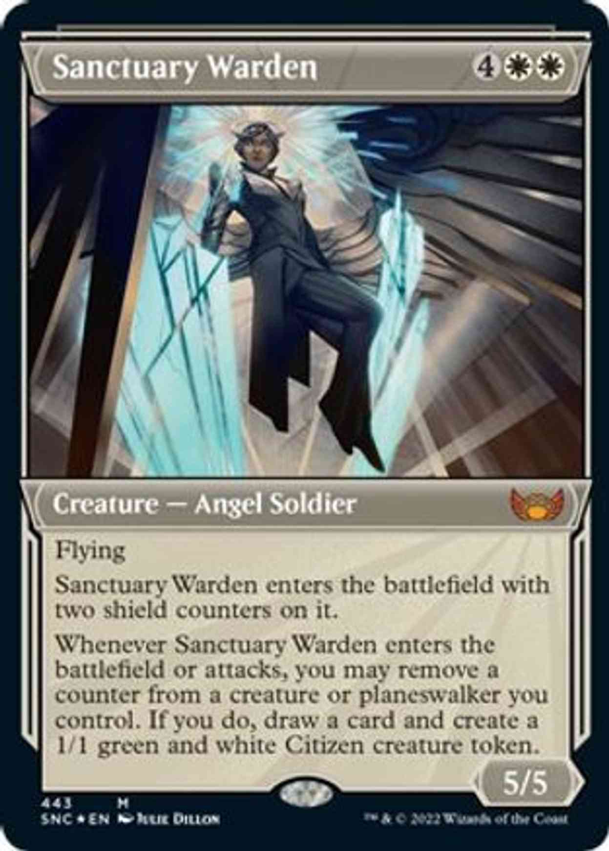 Sanctuary Warden (Showcase) (Etched Foil) magic card front