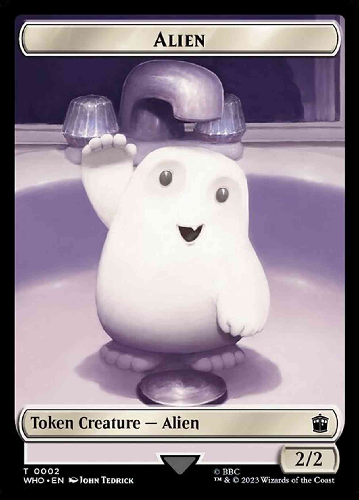 Alien // Treasure (0061) Double-Sided Token (Surge Foil) magic card front