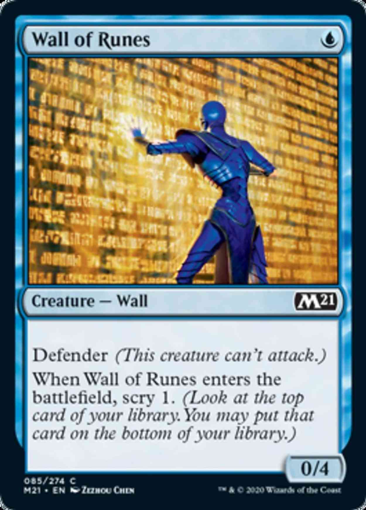 Wall of Runes magic card front