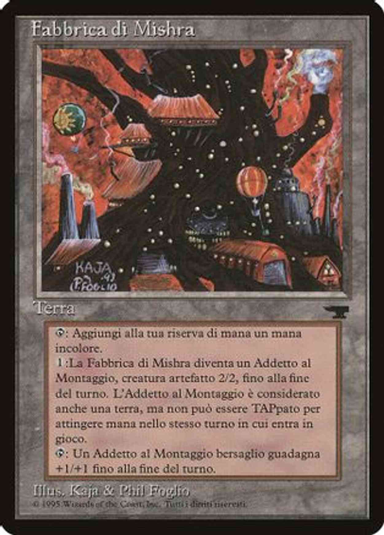 Mishra's Factory (Italian) - "Fabbrica di Mishra" magic card front