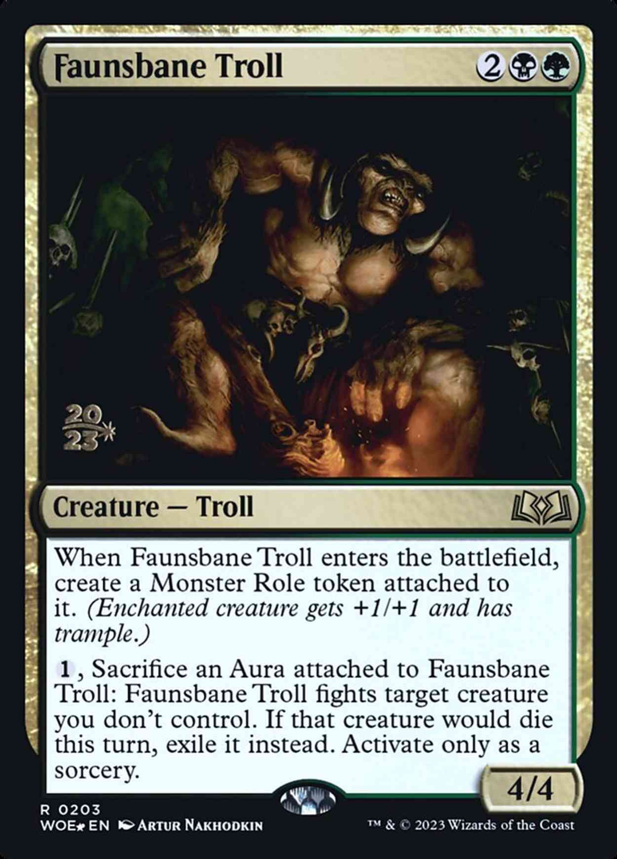 Faunsbane Troll magic card front