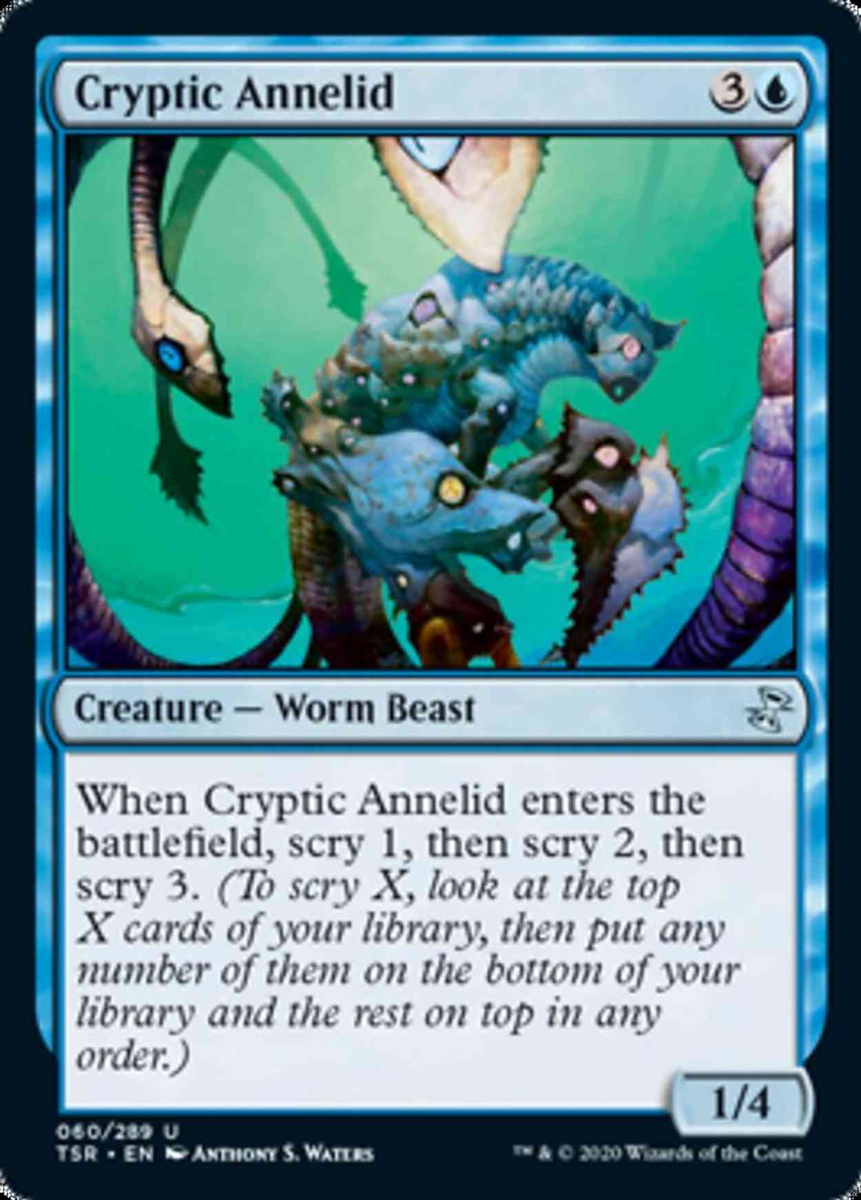Cryptic Annelid magic card front