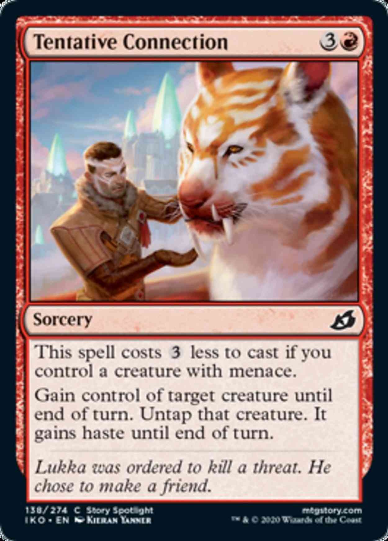 Tentative Connection magic card front