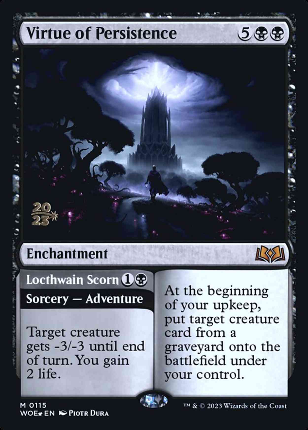 Virtue of Persistence magic card front