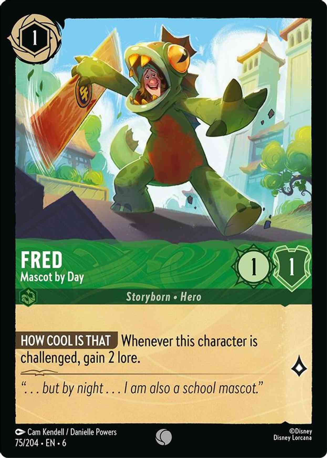 Fred - Mascot by Day magic card front