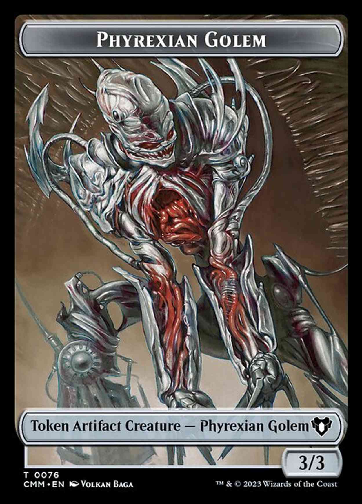 Phyrexian Golem // Ox Double-Sided Token magic card front
