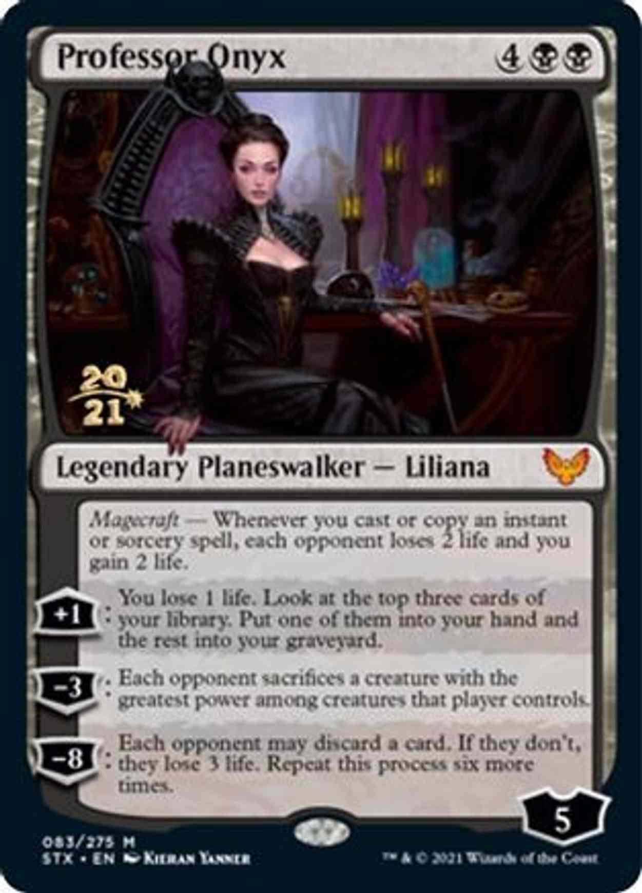 Professor Onyx magic card front