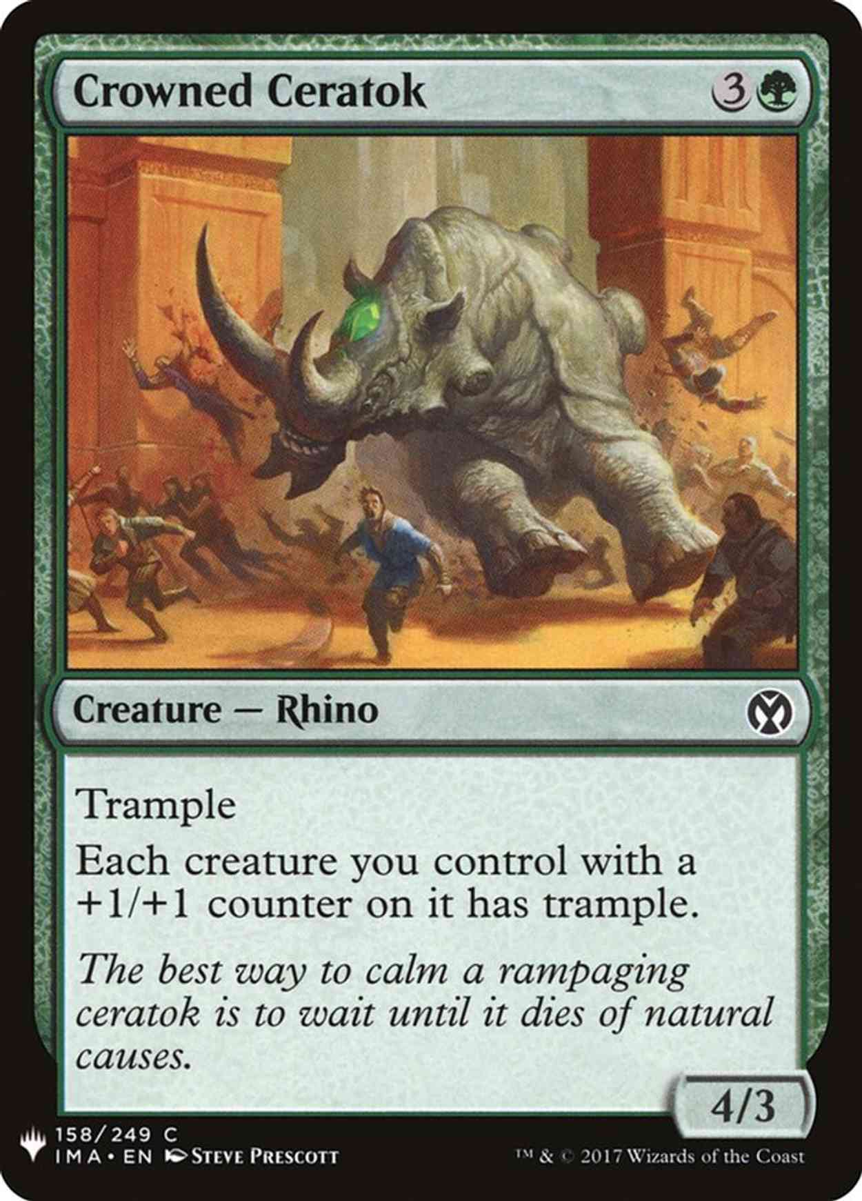 Crowned Ceratok magic card front