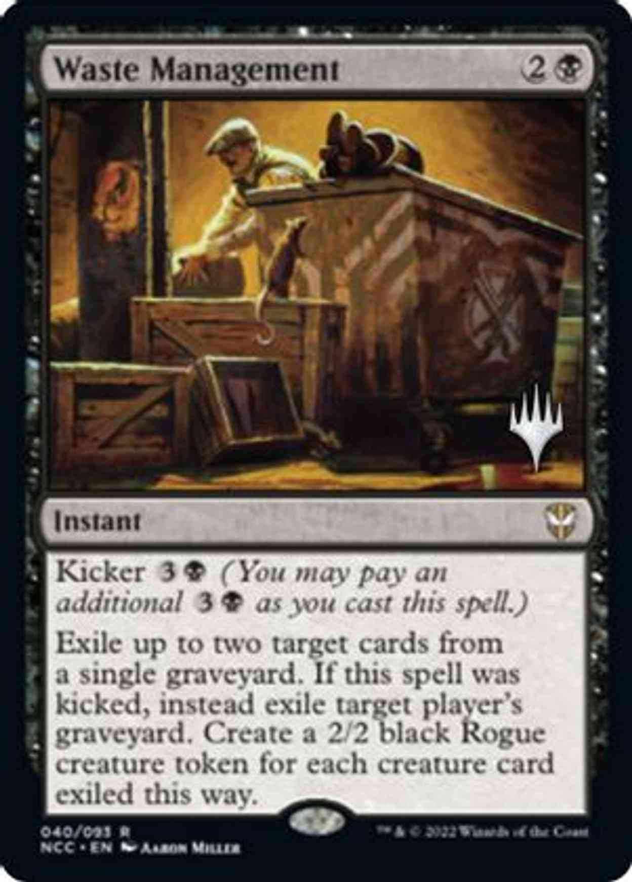 Waste Management magic card front