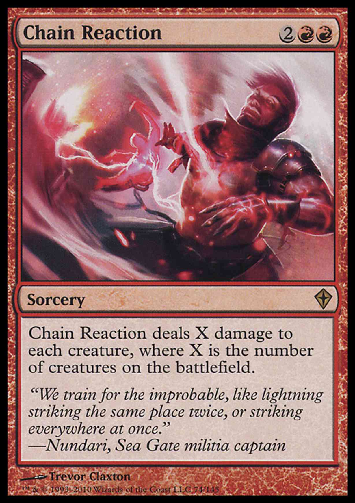 Chain Reaction magic card front