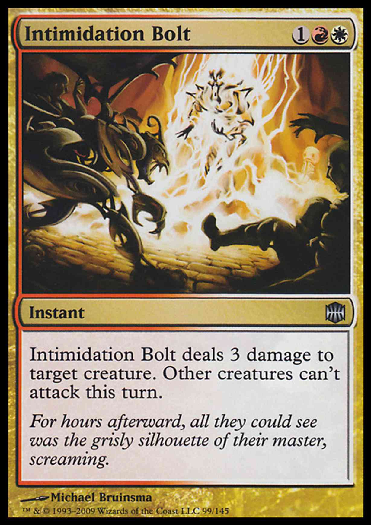 Intimidation Bolt magic card front