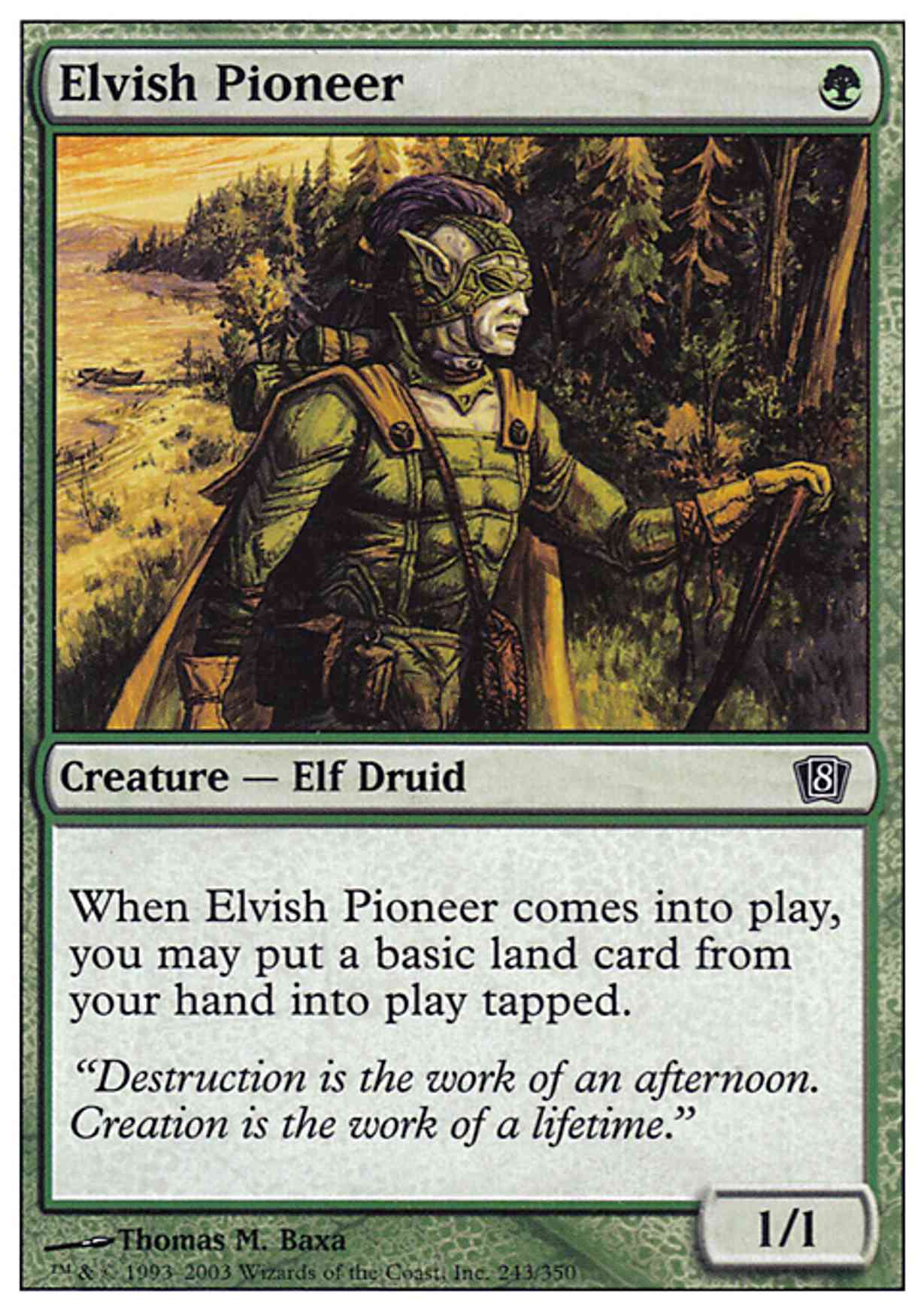 Elvish Pioneer magic card front