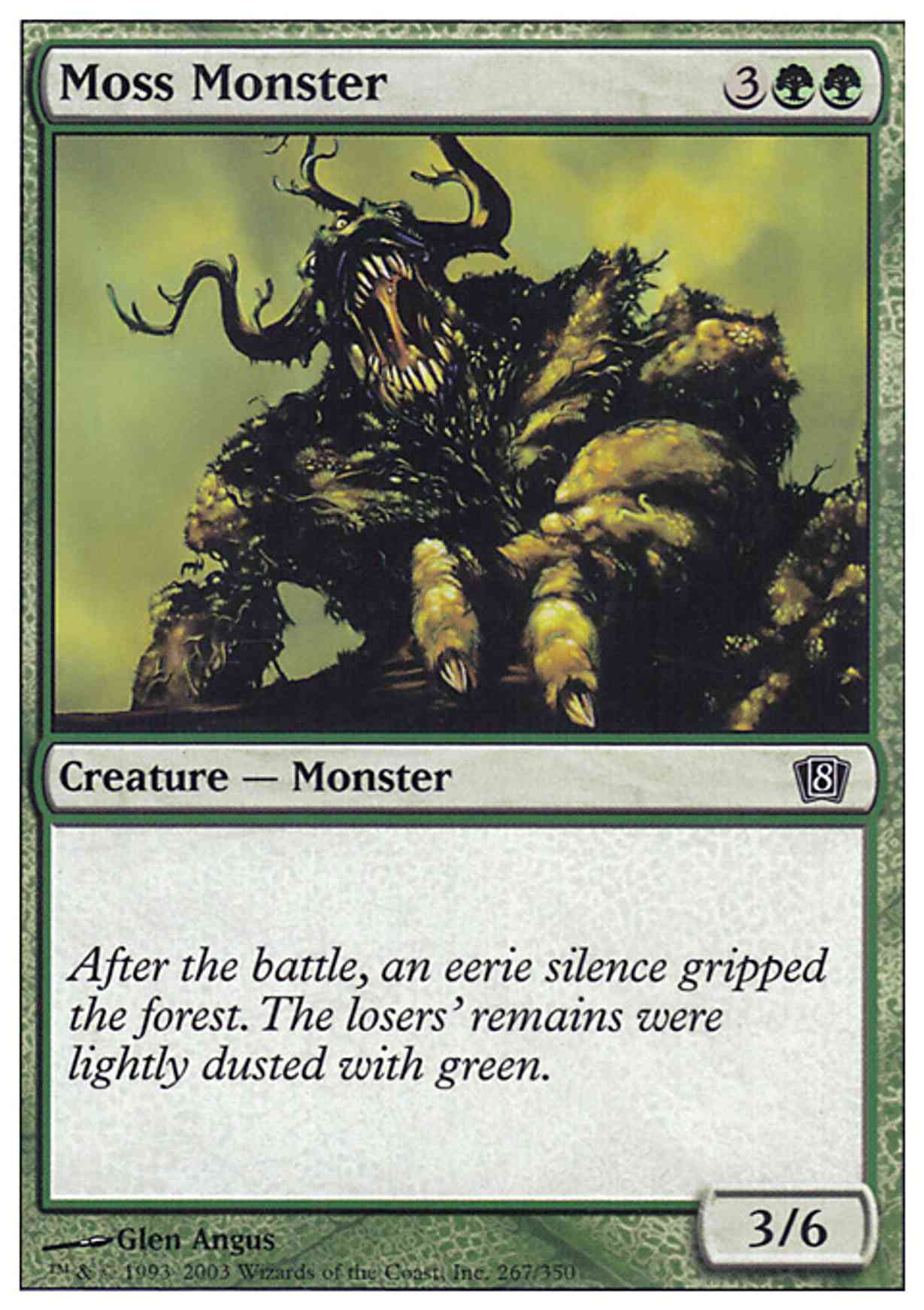 Moss Monster magic card front