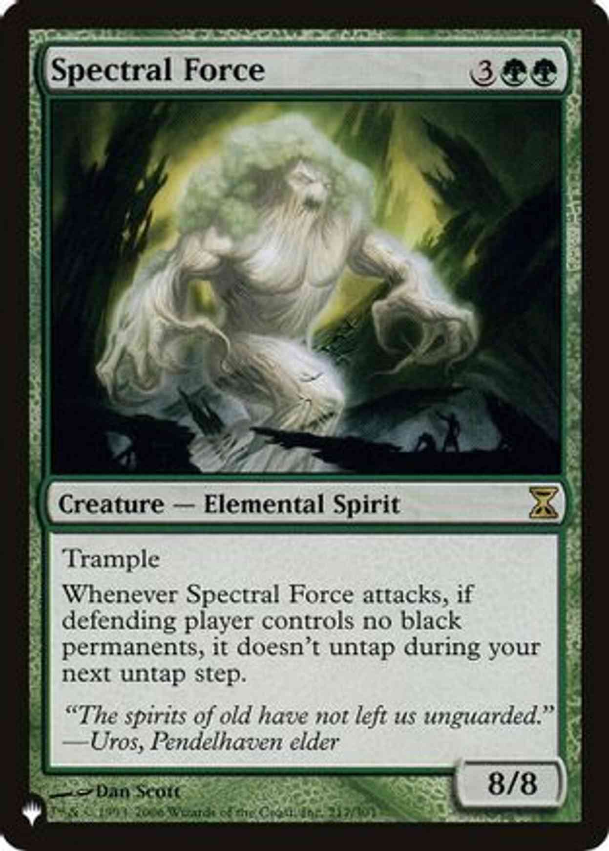 Spectral Force magic card front