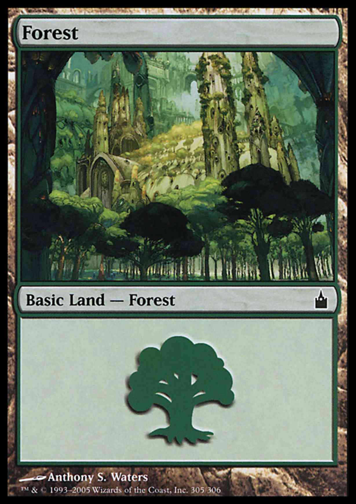 Forest (305) magic card front