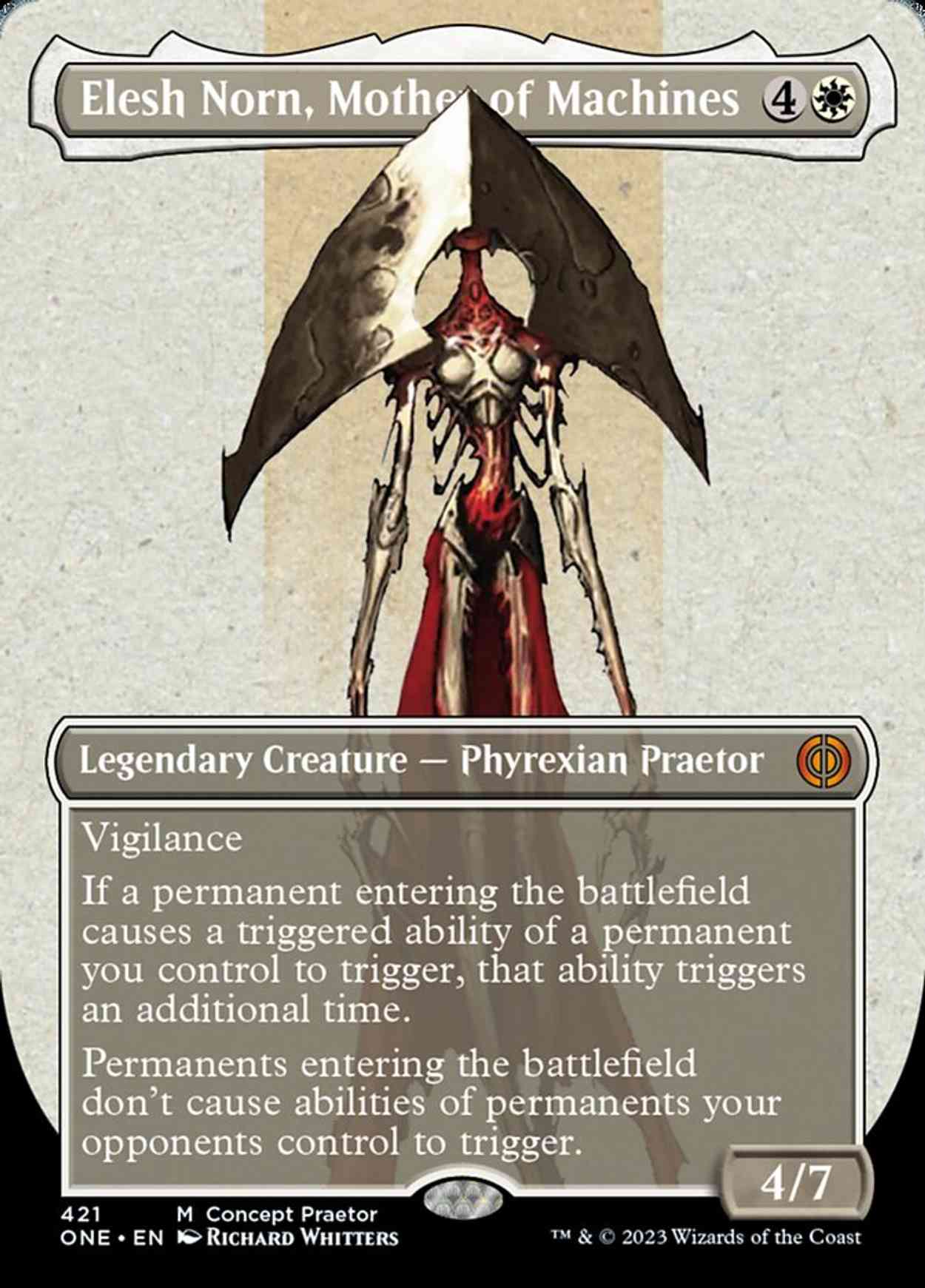 Elesh Norn, Mother of Machines (Concept Praetor) (Step-and-Compleat Foil) magic card front