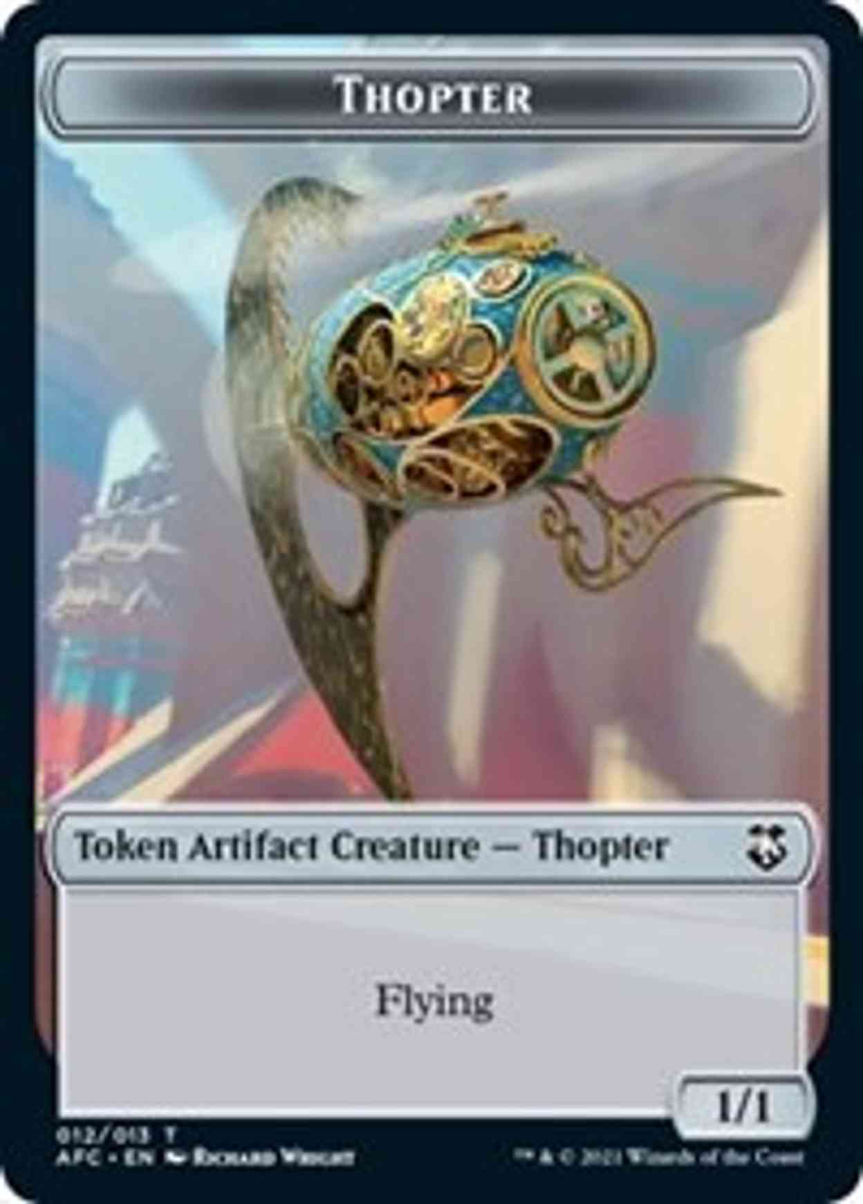 Thopter // Treasure Double-sided Token magic card front