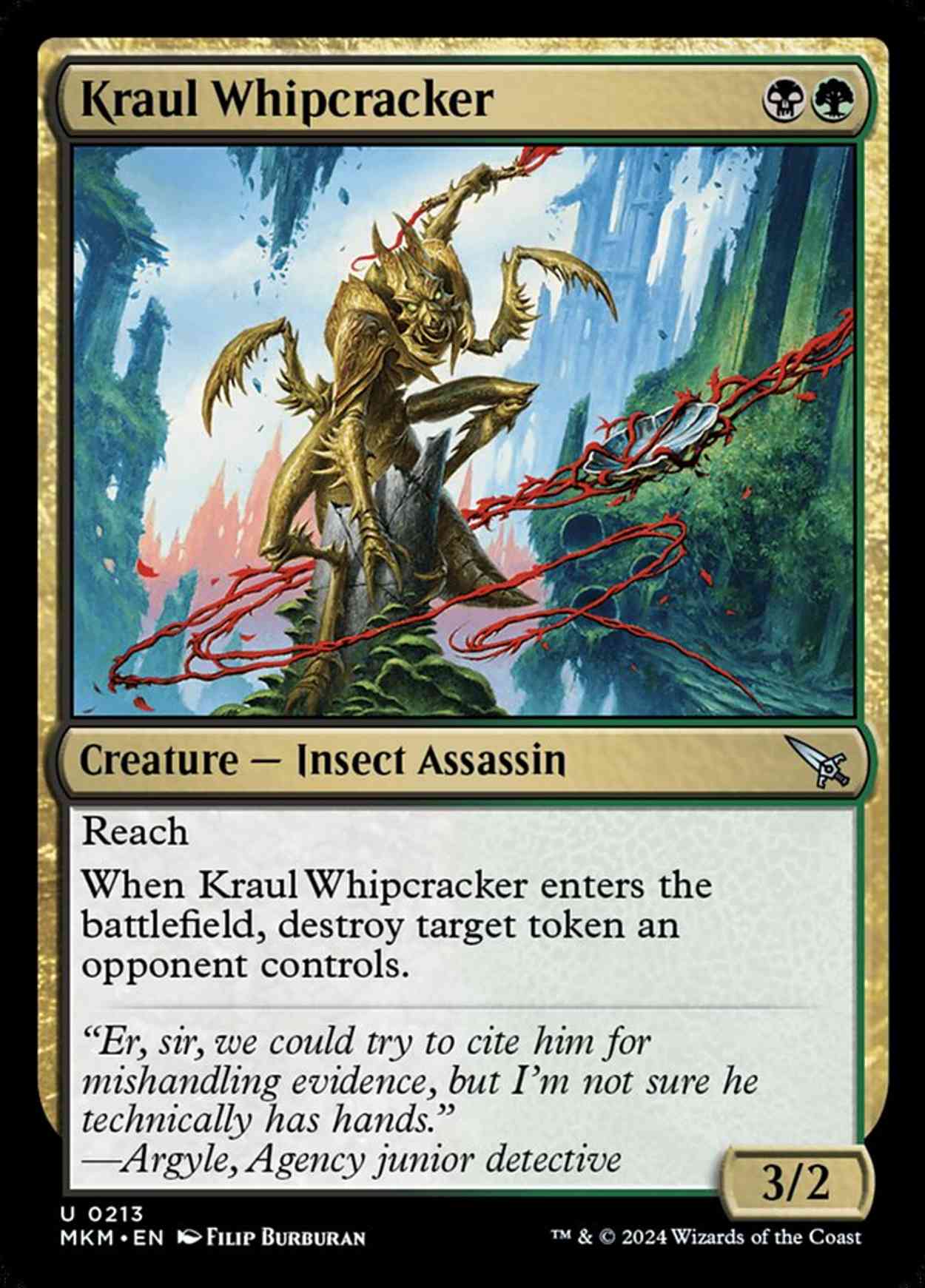 Kraul Whipcracker magic card front