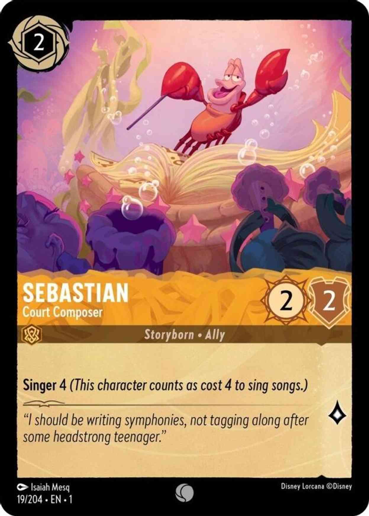 Sebastian - Court Composer magic card front