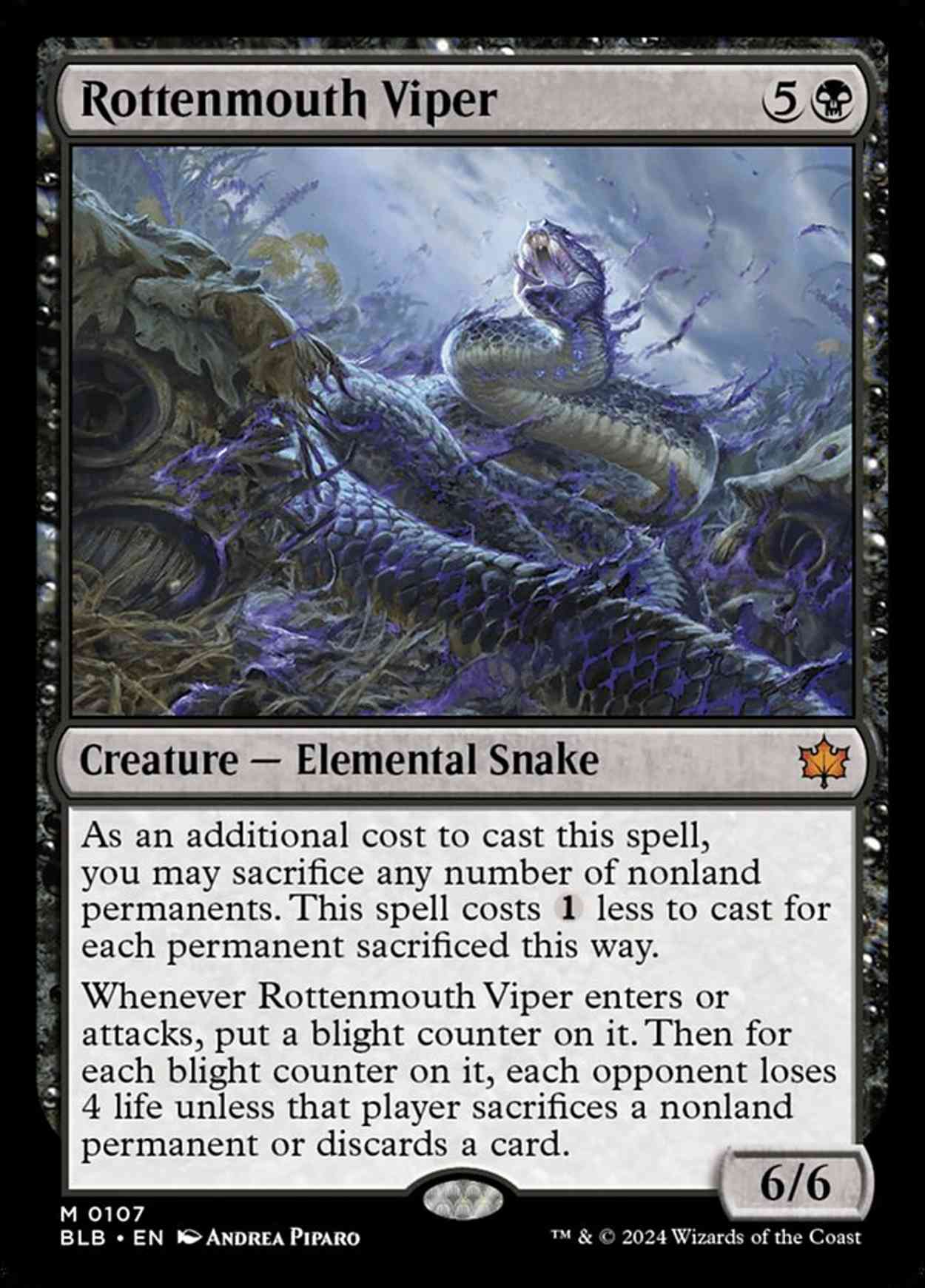 Rottenmouth Viper magic card front